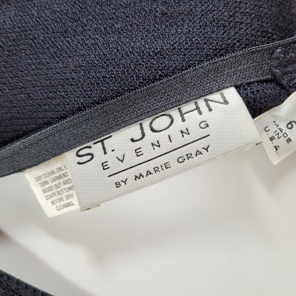 St John Evening Winter Evening Dress Long Sleeve - Picture 9 of 10